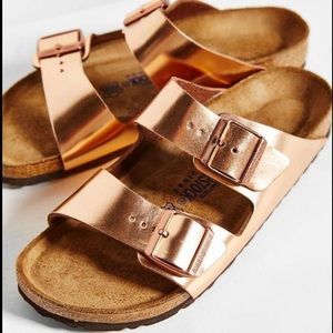 Rose Gold Birkenstocks